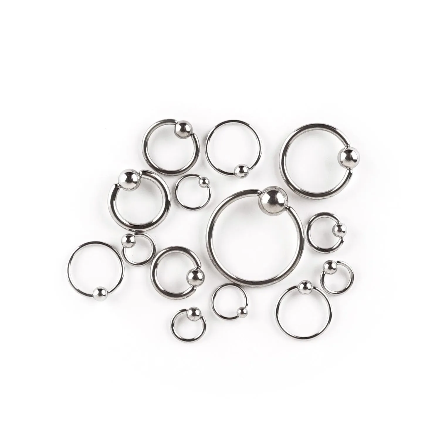 10 Gauge Stainless Steel Captive Bead Ring