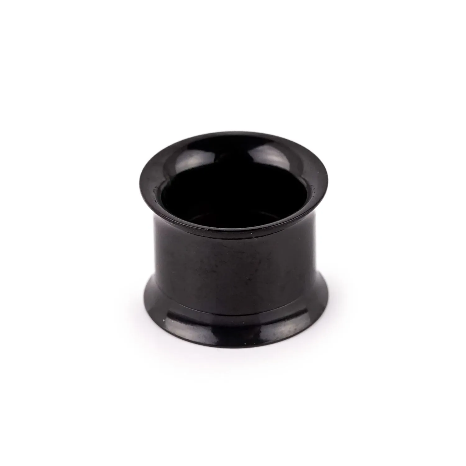 1/2 Gauge Black Double Flared Earlet Internally Threaded