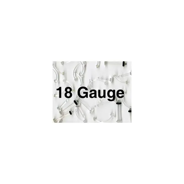 18 Gauge Clear Nose Retainer - 10 Pack