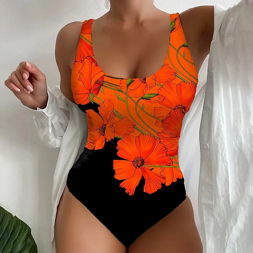 3D Printed Tight One-piece Swimsuit