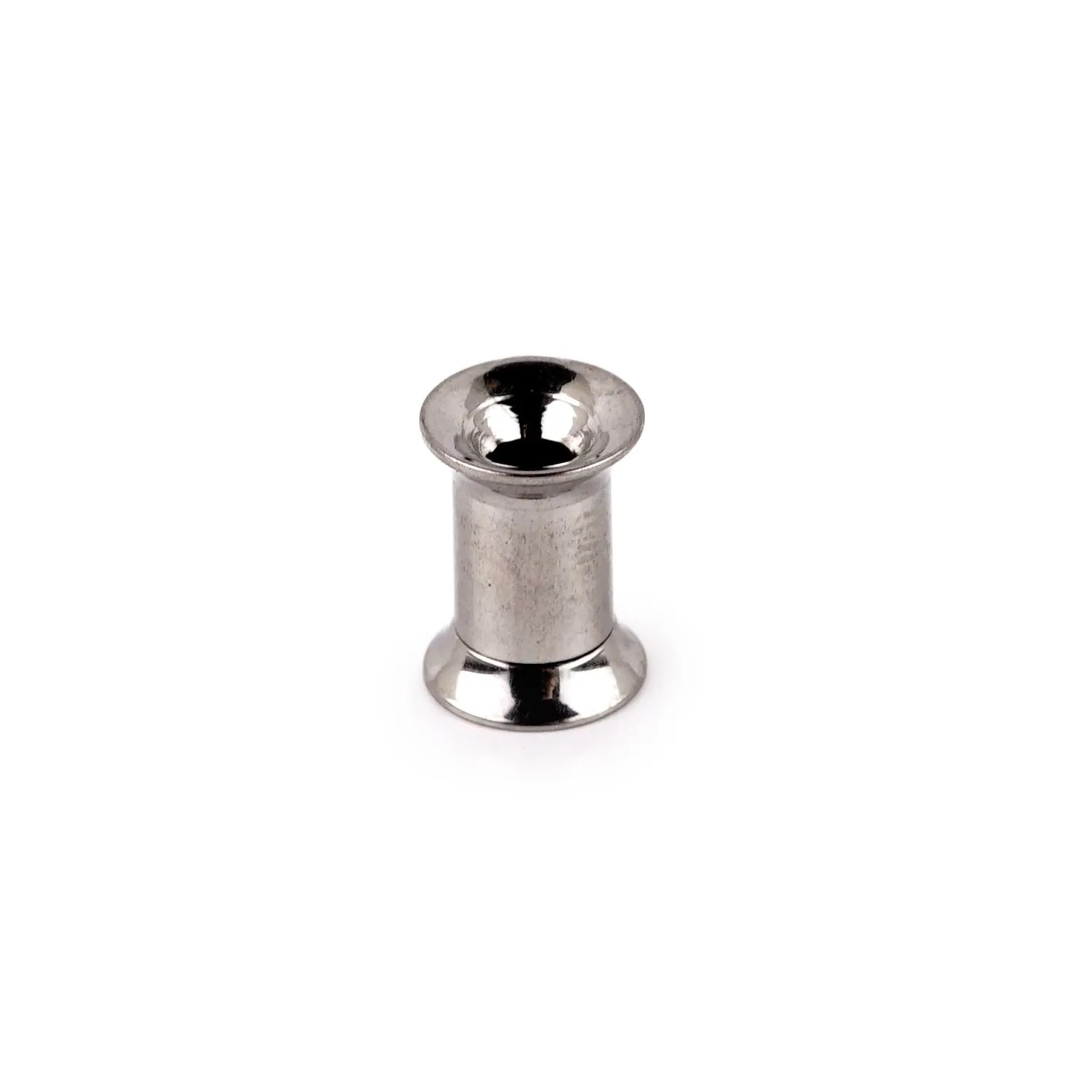 4 Gauge Stainless Double Flared Earlet Internally Threaded