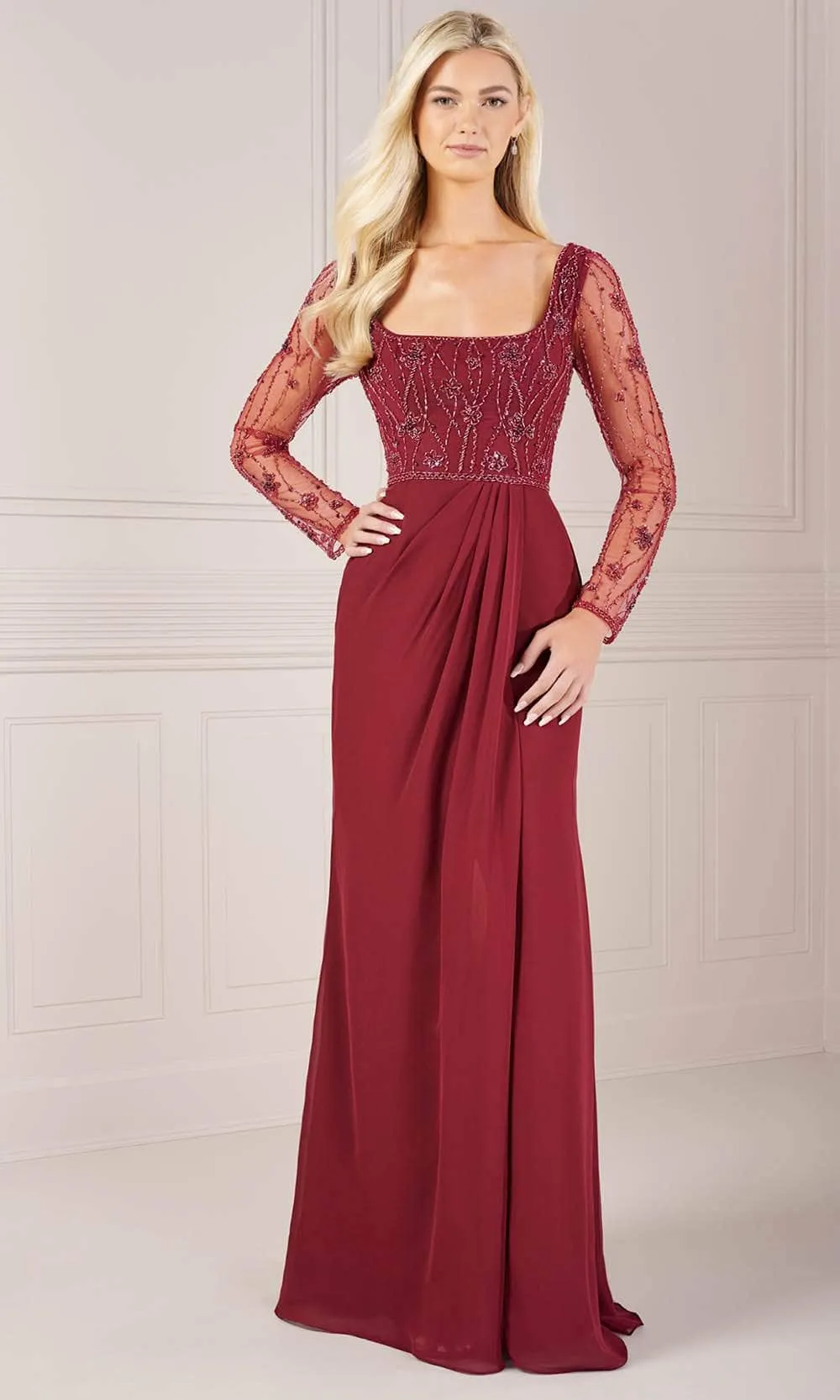 Adrianna Papell Platinum 40444 - A-line Evening Dress