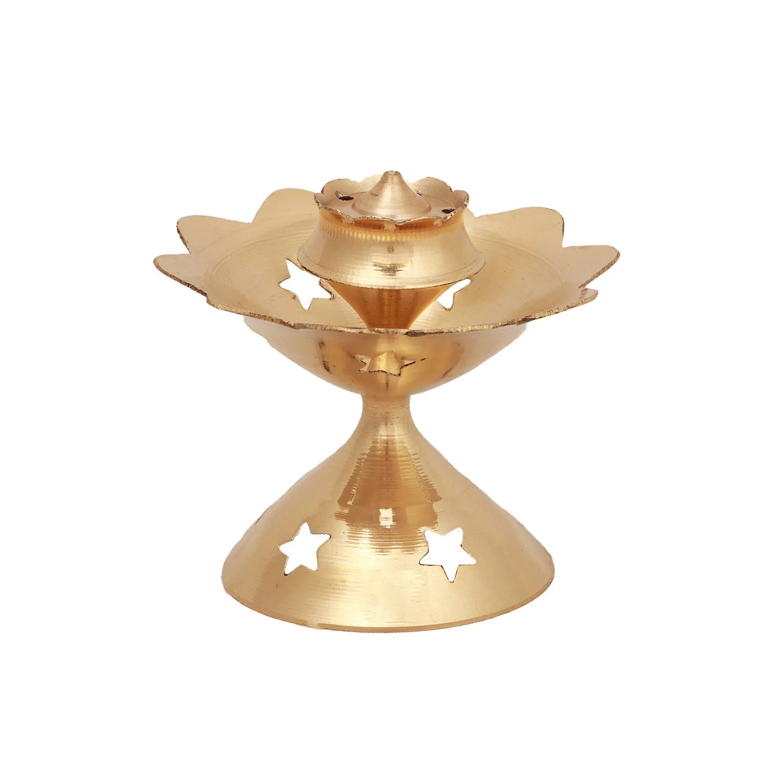 Agarbatti Stand | Star Design Incense Stick Stand/ Agarbatti Holder/ Brass Agarbatti Stand for Pooja