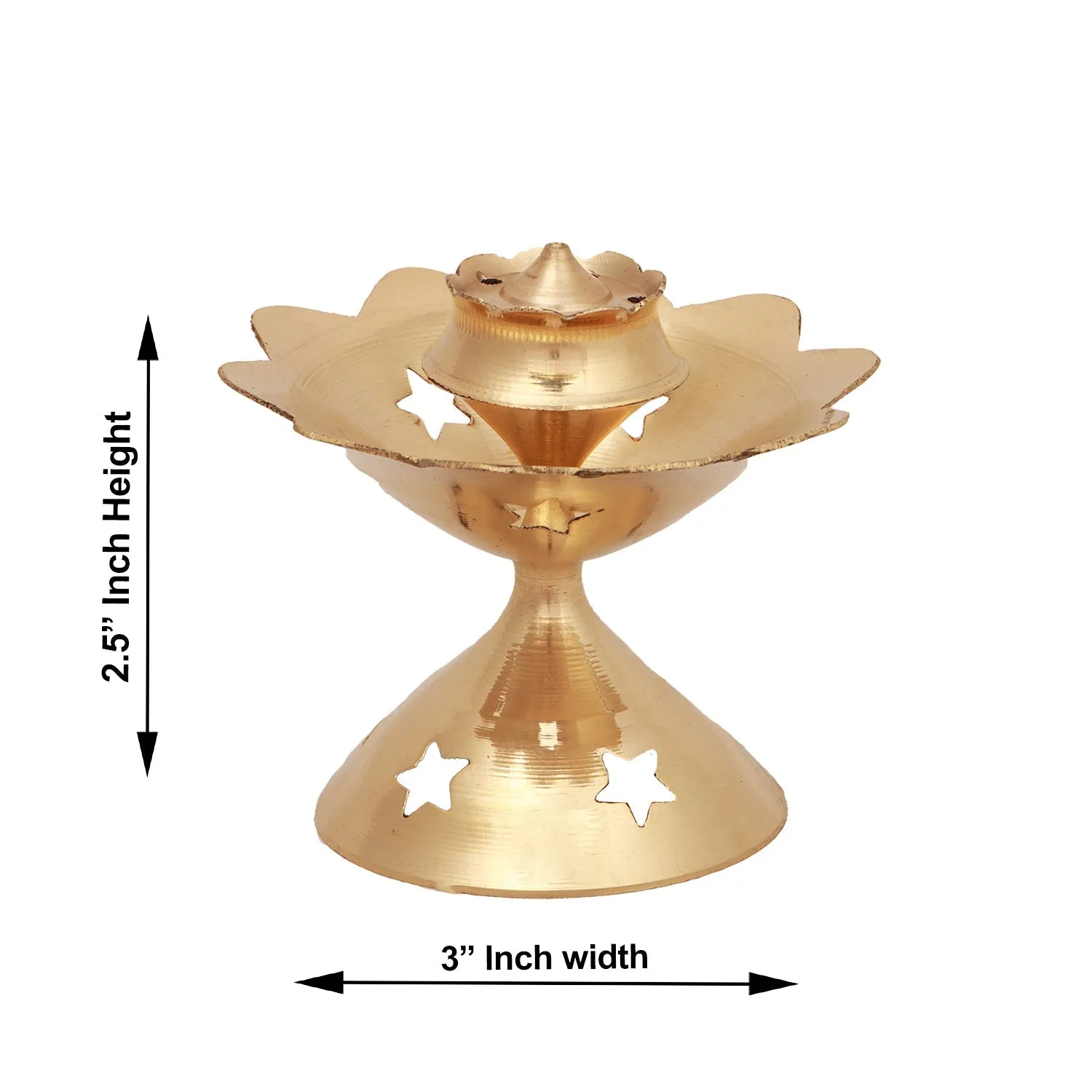 Agarbatti Stand | Star Design Incense Stick Stand/ Agarbatti Holder/ Brass Agarbatti Stand for Pooja