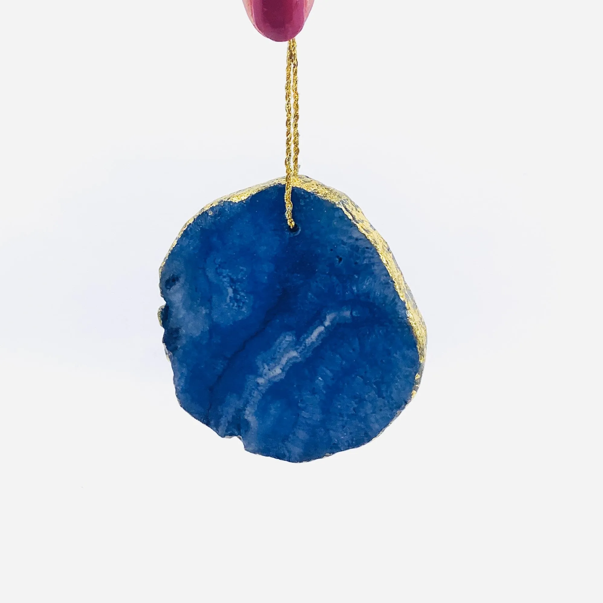 Agate Ornament 27, Blue