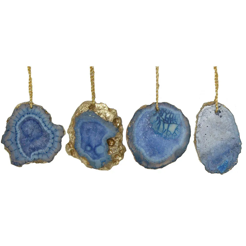 Agate Ornament 27, Blue