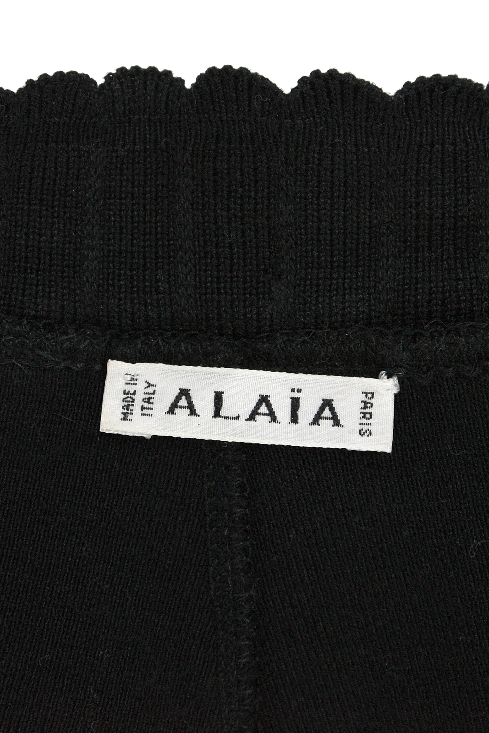 ALAÏA Circa 1990s leggings Black Scalloped Waist