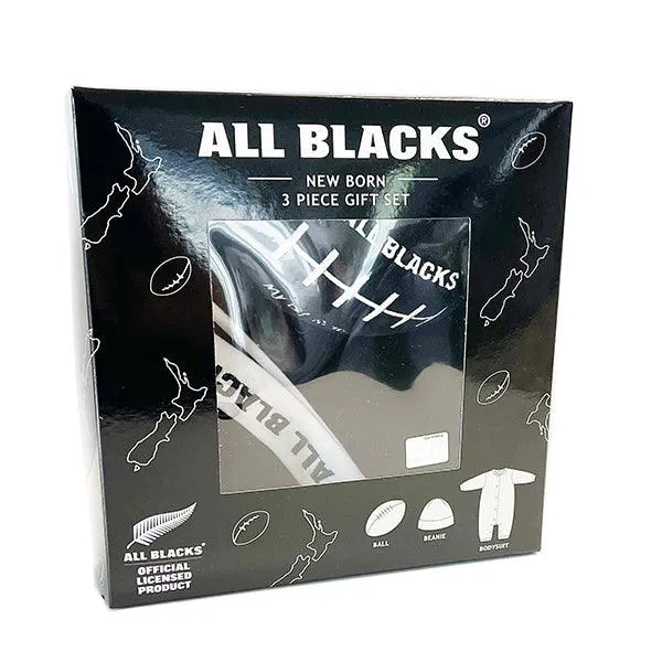 All Blacks Rugby Newborn Baby 3-piece Gift Set