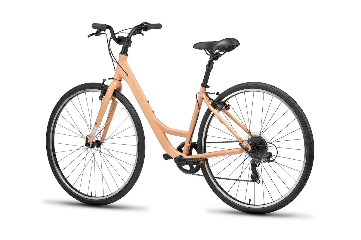 Batch Bicycles 700c Step-Thru Comfort Bike - Gloss Dusty Rose