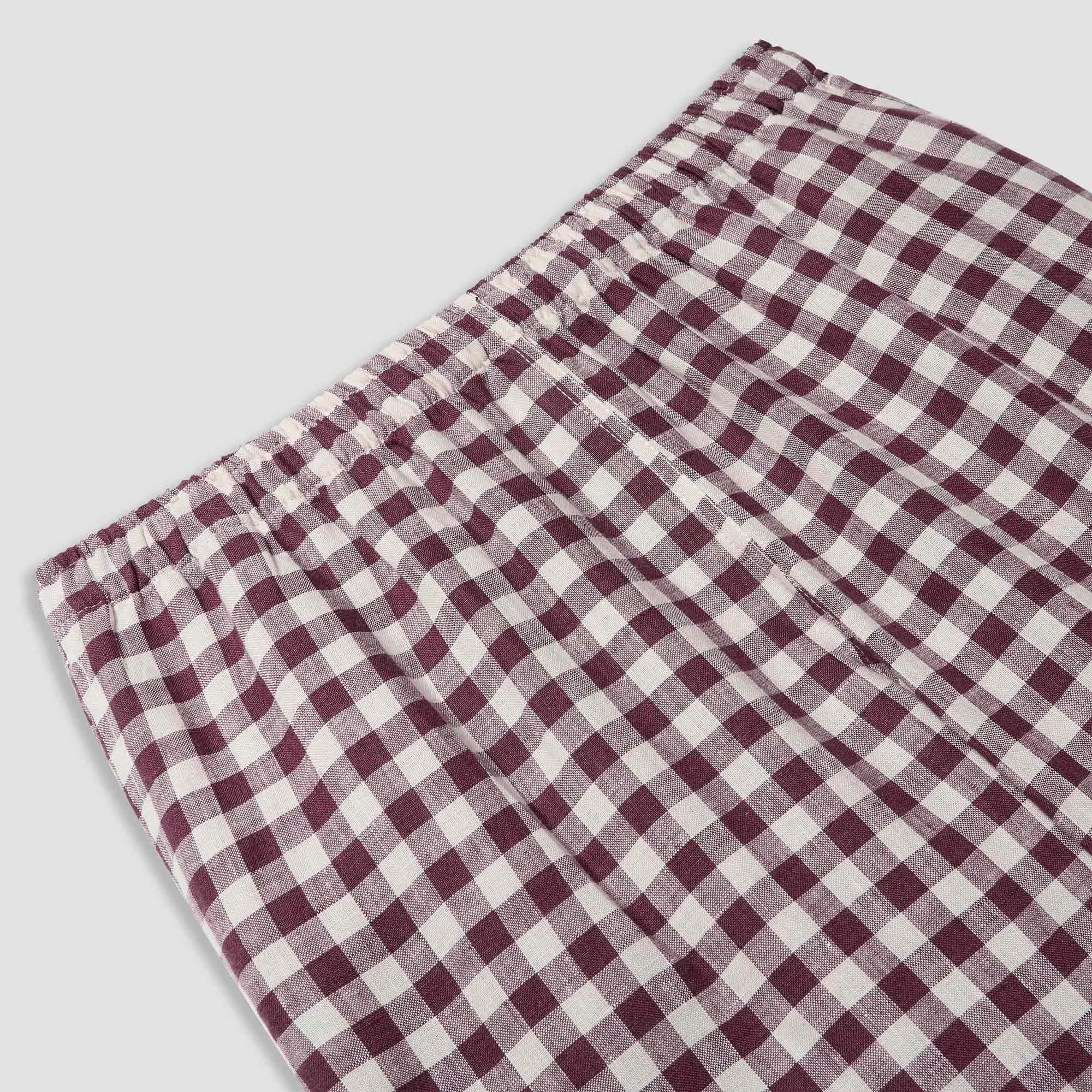 Berry Gingham Pyjama Trousers