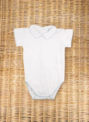 Bodysuit with collar - shortsleeve