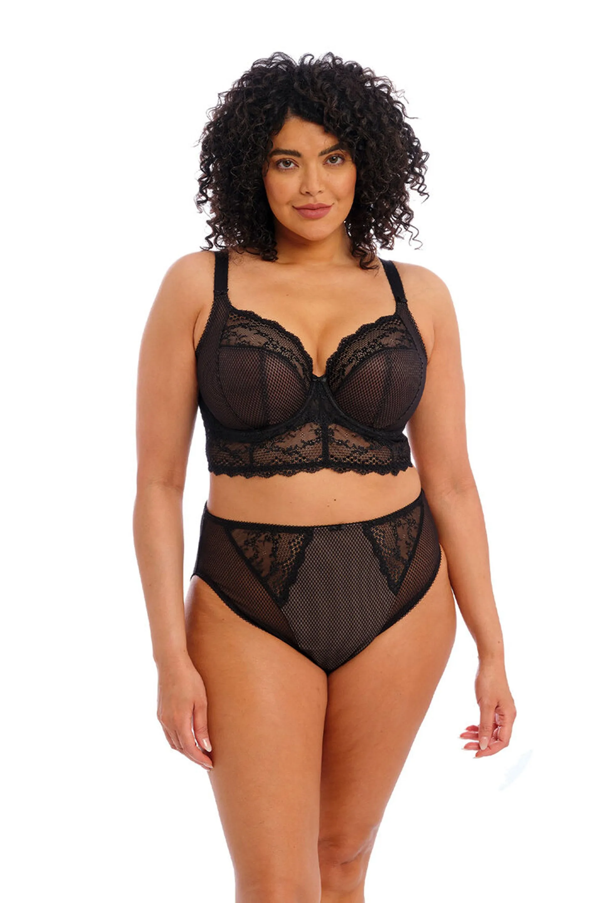 Charley Longline Plunge Bra Black