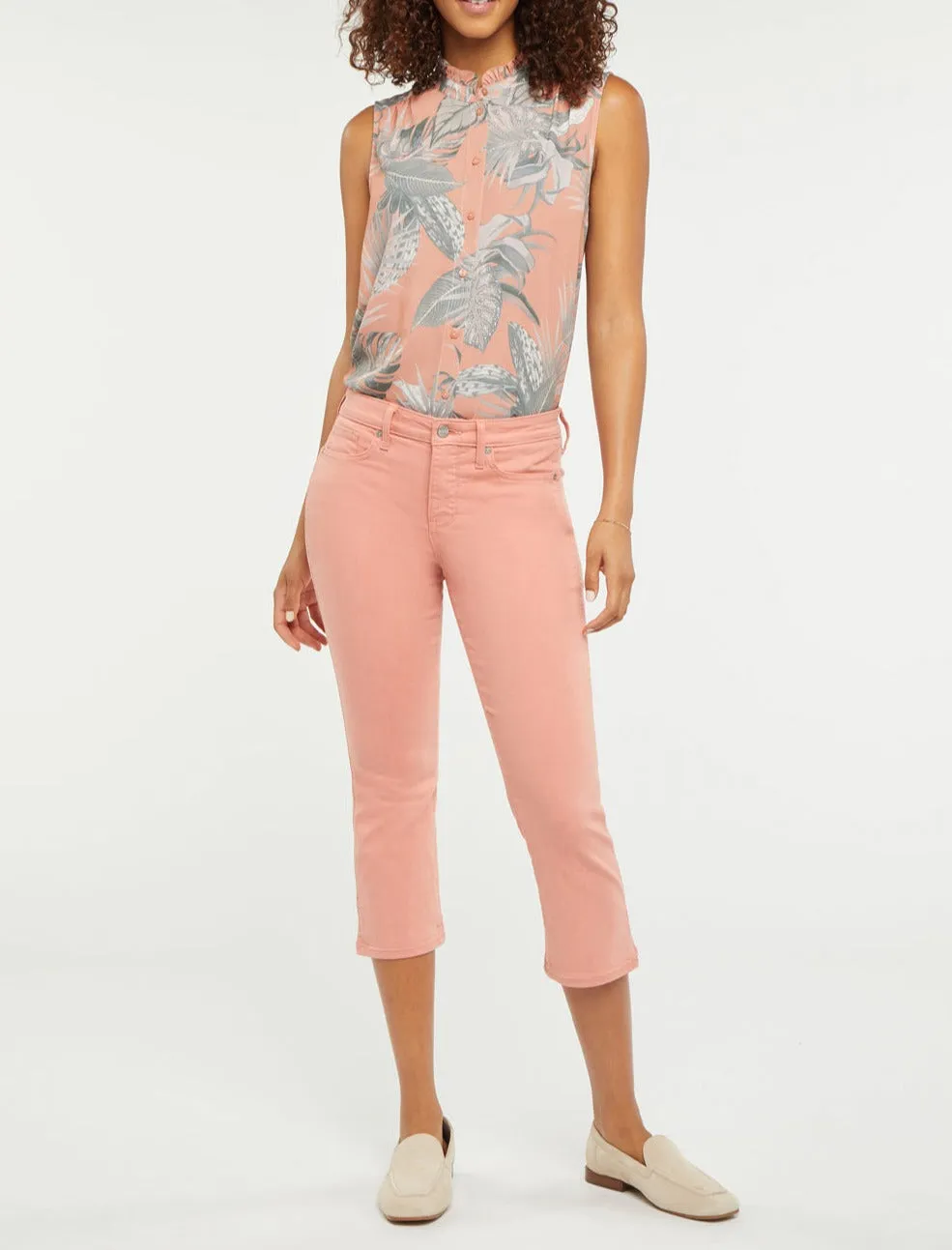 Chloe Capri Jeans With Side Slits