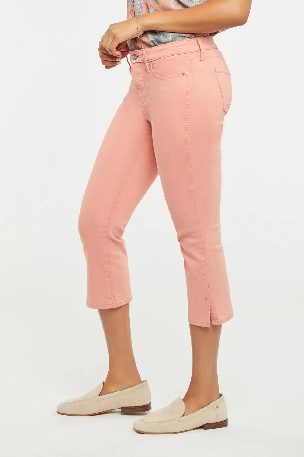 Chloe Capri Jeans With Side Slits