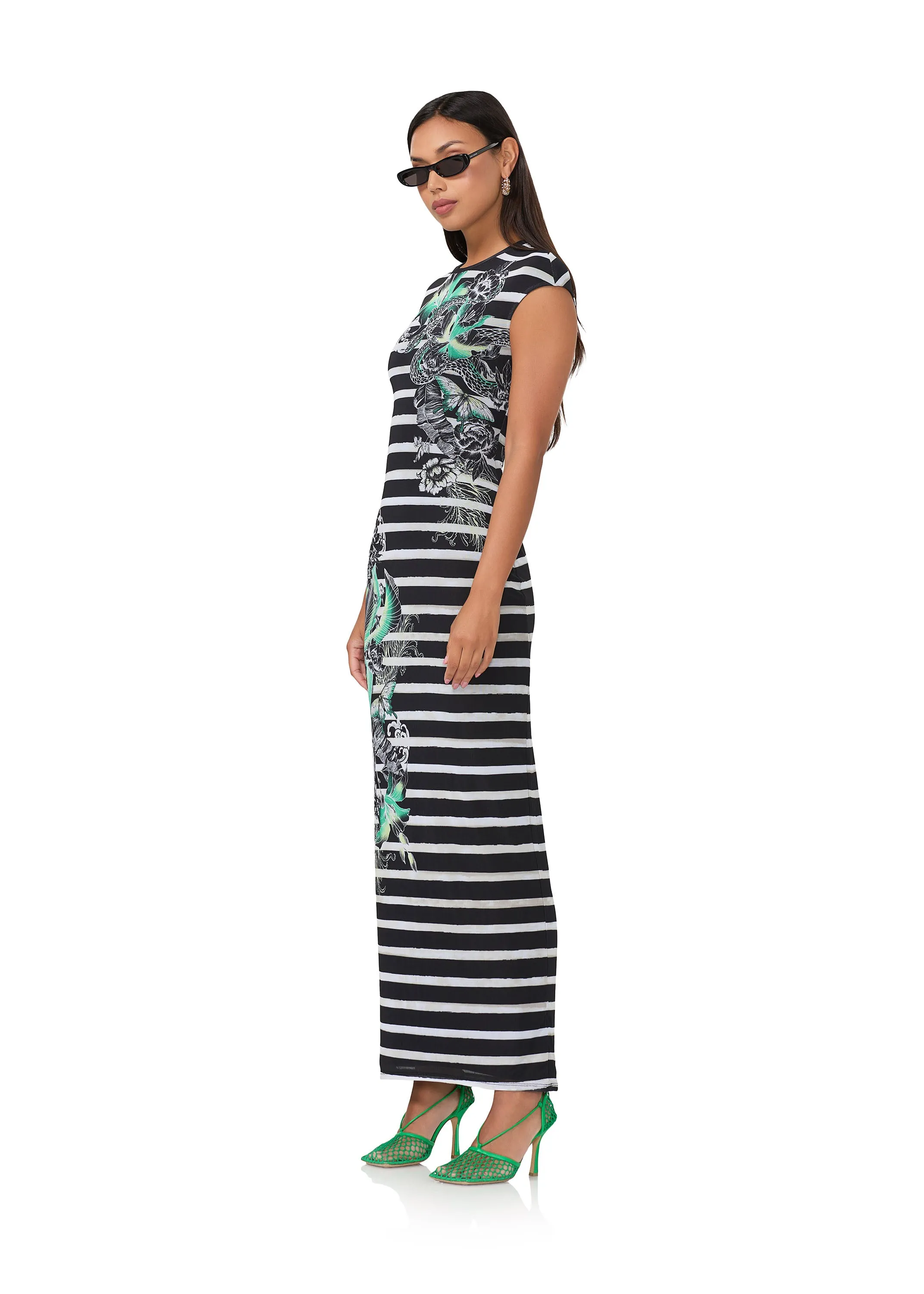 Cody Maxi Dress - Tattoo Stripe