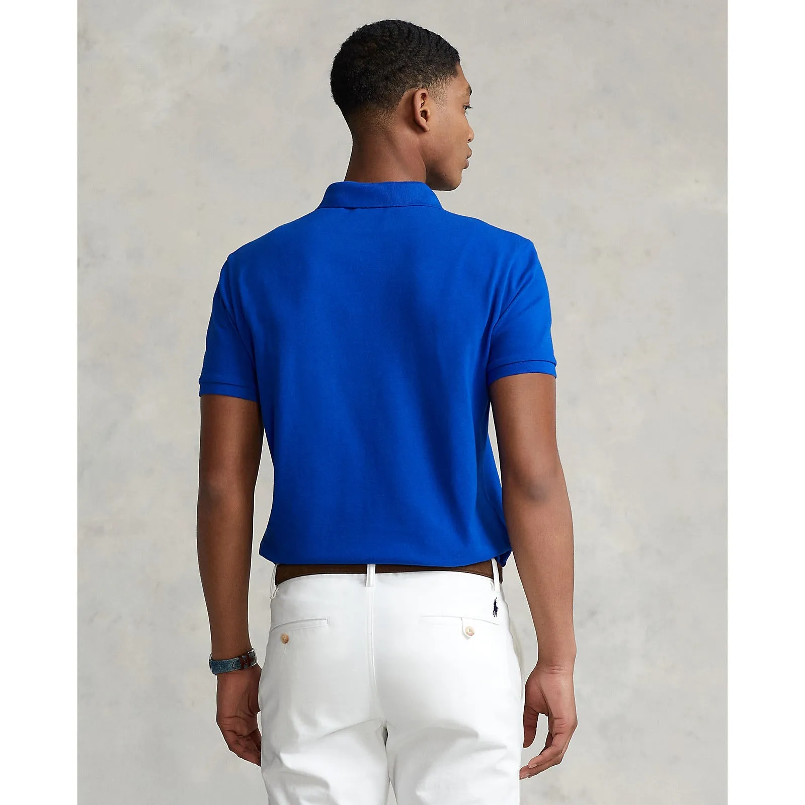 Custom Fit Mesh Polo - Royal Blue