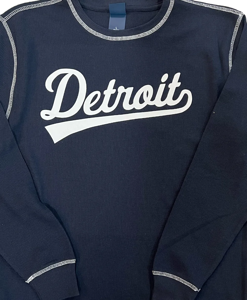 Detroit Tail Script Unisex Thermal