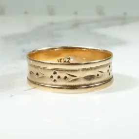 Dotty Floral Gold Victorian Cigar Band