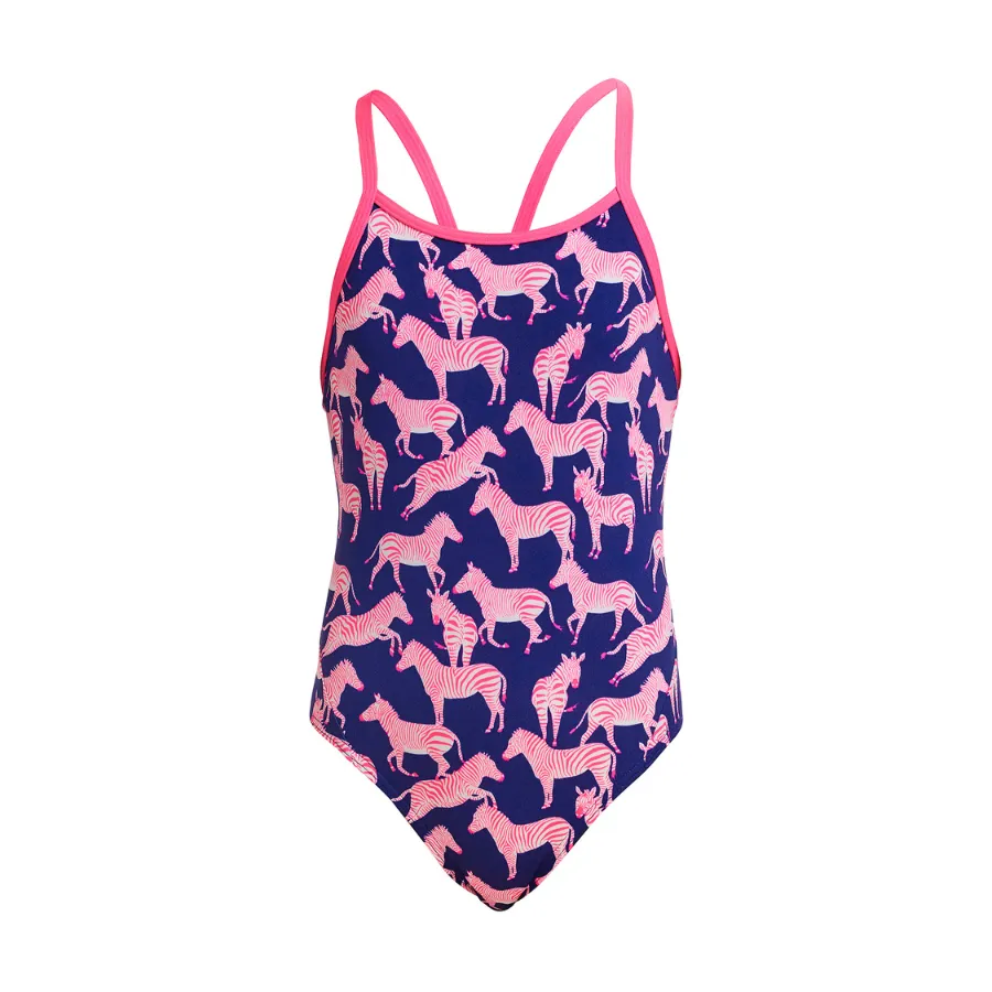 Funkita Girls Diamond Back One Piece FS11G - Sweet Stripes