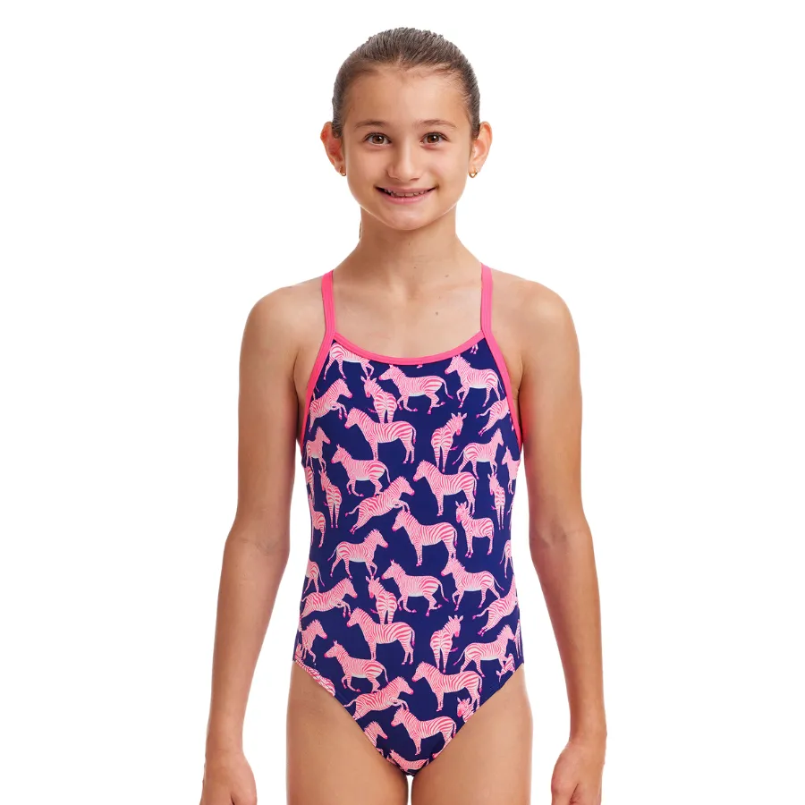 Funkita Girls Diamond Back One Piece FS11G - Sweet Stripes