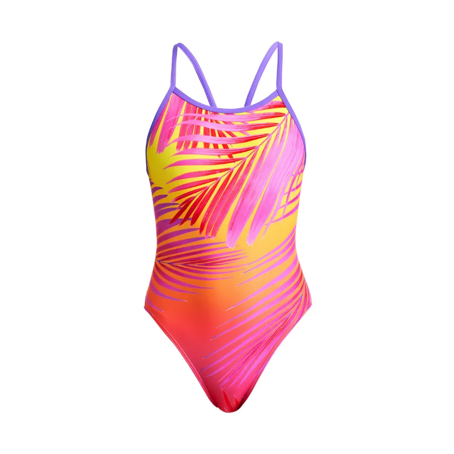 Funkita Girls Single Strap One Piece FS16G- Beach Sunset