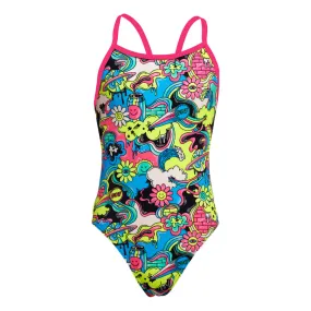 Funkita Girls Single Strap One Piece FS16G - Smash Mouth