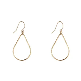 Gold Filled Plain Teardrop Earrings