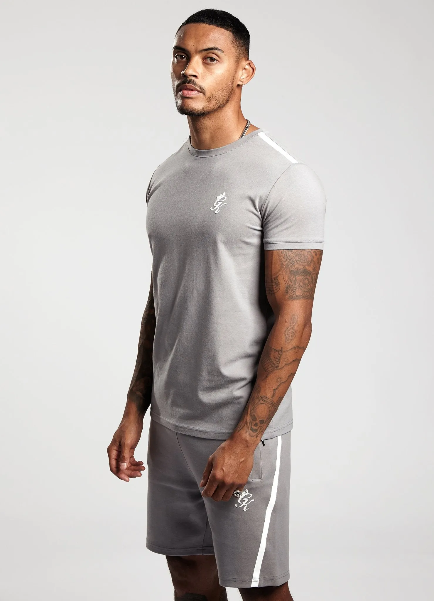 Gym King Colton T-Shirt - Silver Grey