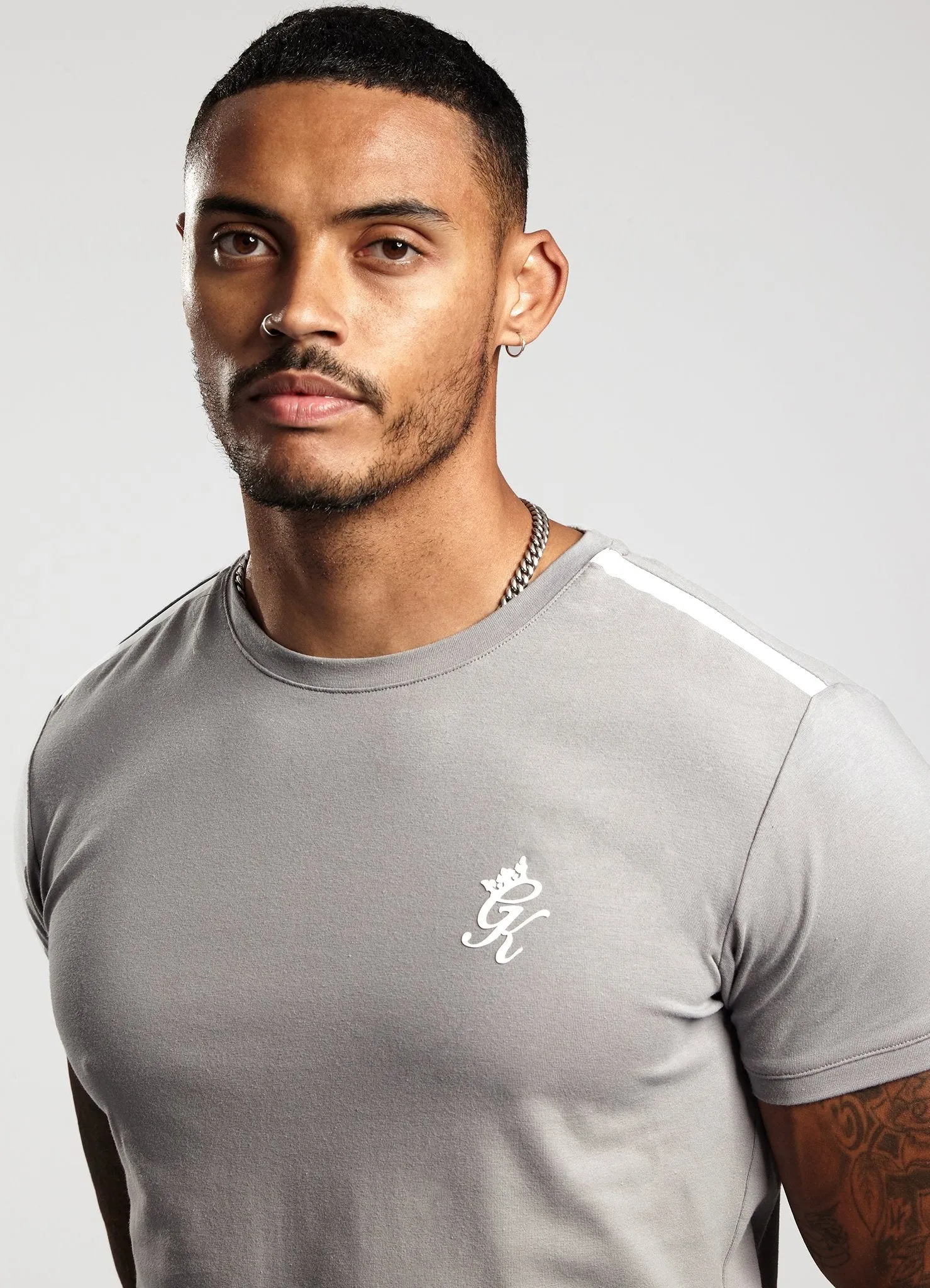 Gym King Colton T-Shirt - Silver Grey