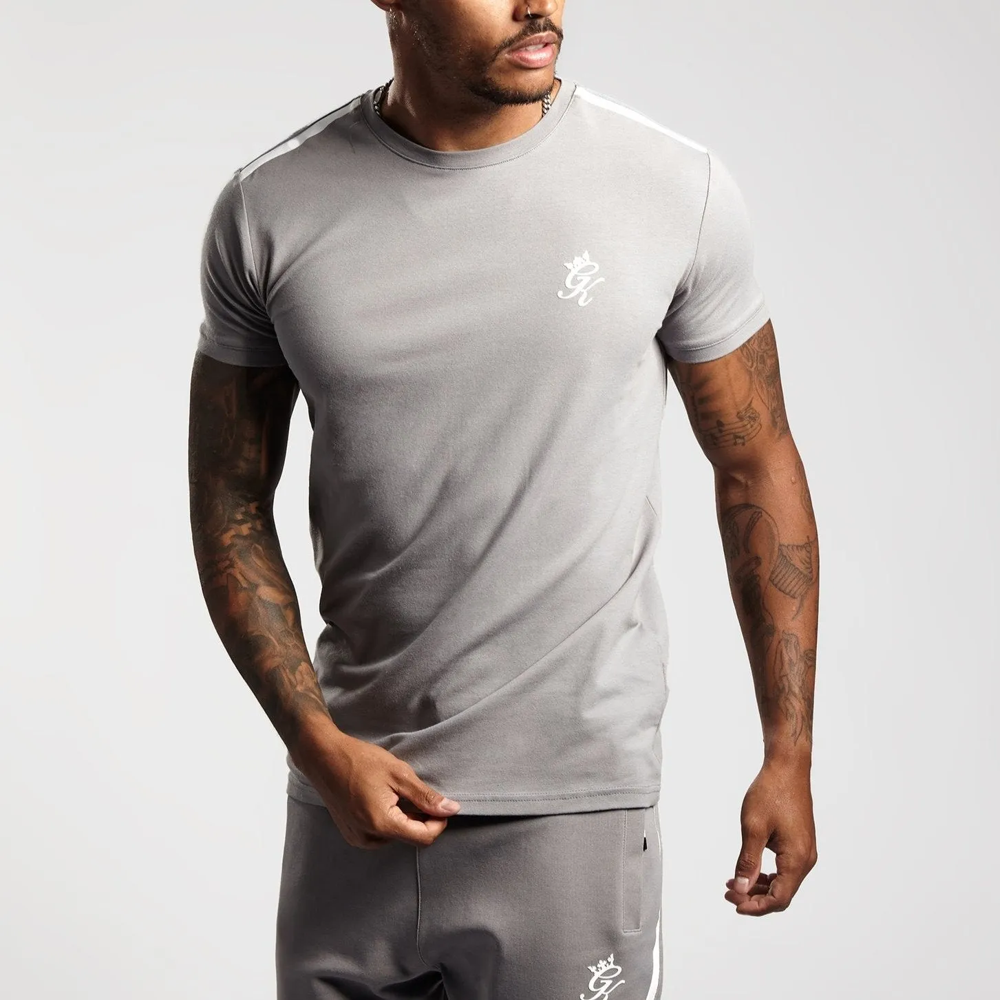 Gym King Colton T-Shirt - Silver Grey