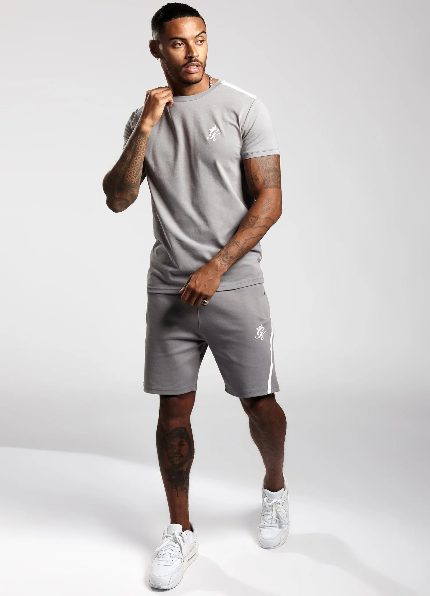 Gym King Colton T-Shirt - Silver Grey