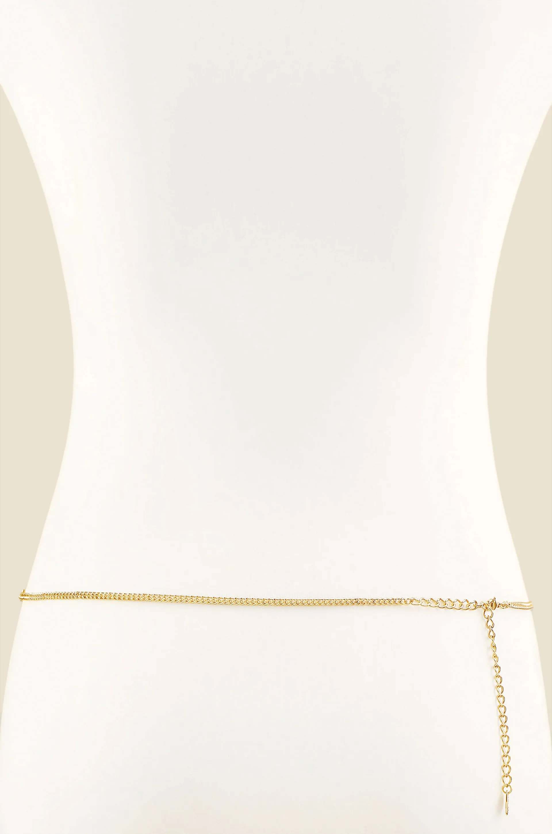 Iris Crystal and Gold Body Chain