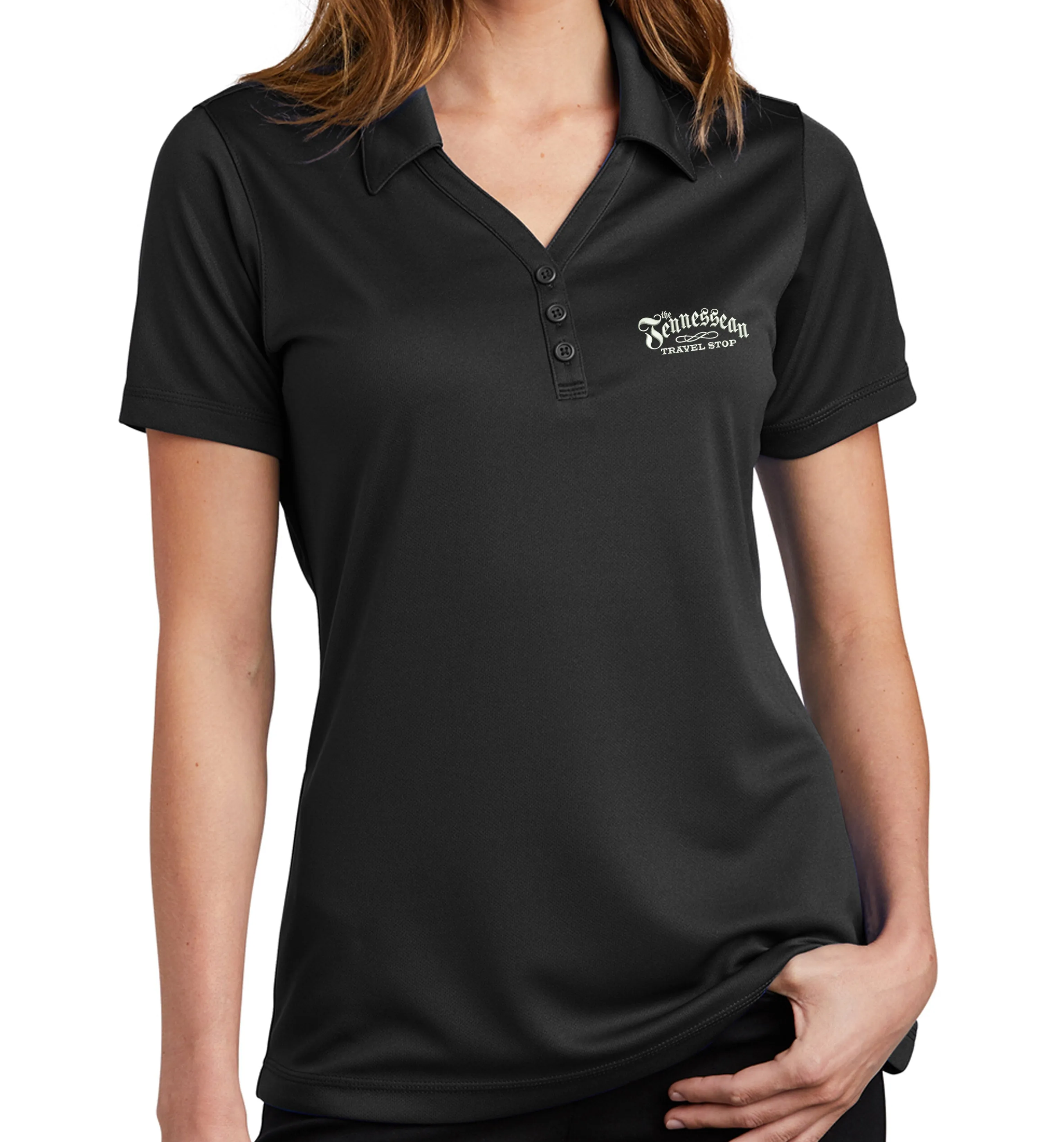 Item# LST680 Sport-Tek® Ladies PosiCharge® Micro-Mesh Polo