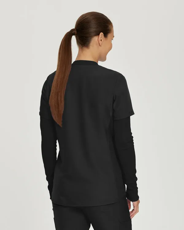 LT103 Landau Long Sleeve Ribbed Underscrub