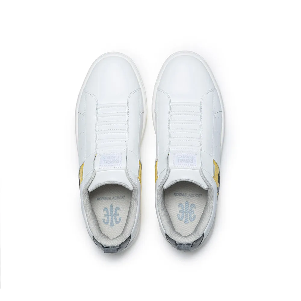 Men's Icon 2.0 White Yellow Leather Sneakers 06512-038