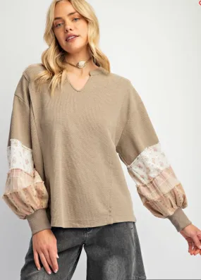 Mocha Thermal pullover