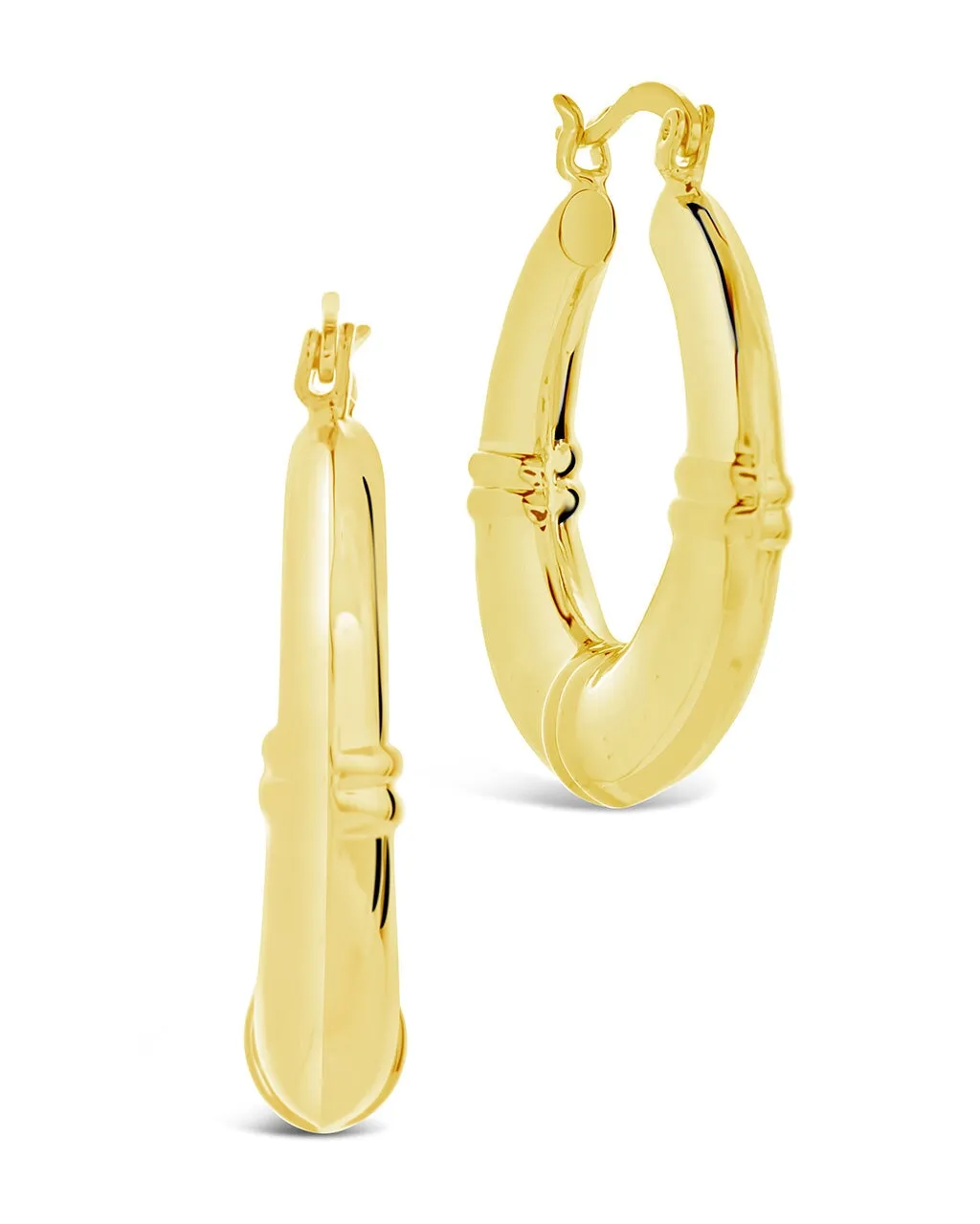 Nina Notch Tube Hoop Earrings