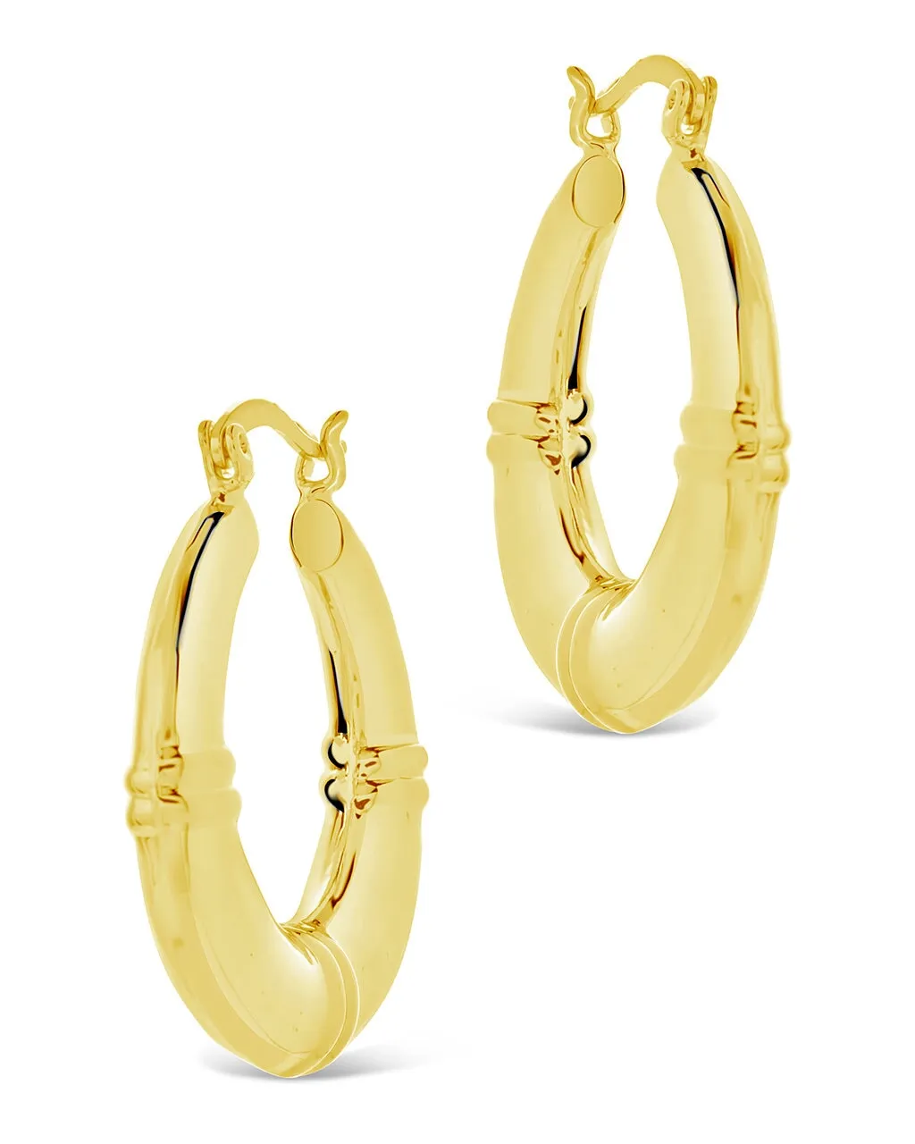 Nina Notch Tube Hoop Earrings