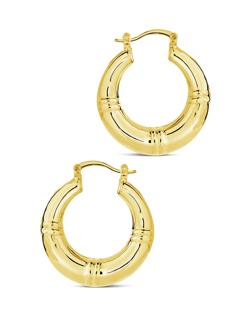 Nina Notch Tube Hoop Earrings