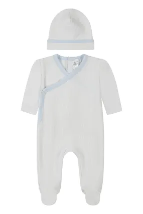 Pima cotton baby take home set / BLUE