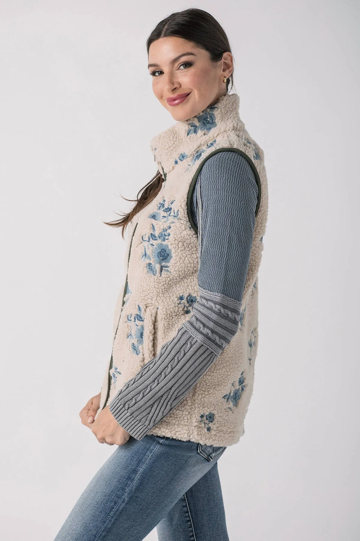 RD Style Embroidered Vest