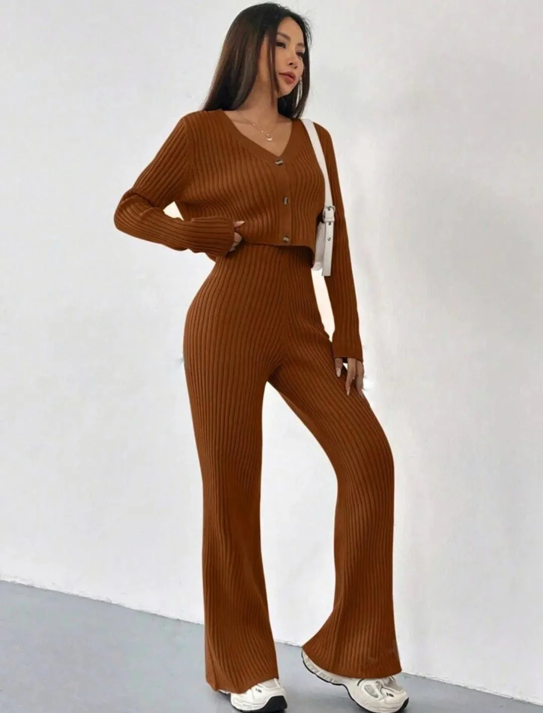 RIBBED KNIT COORD SET