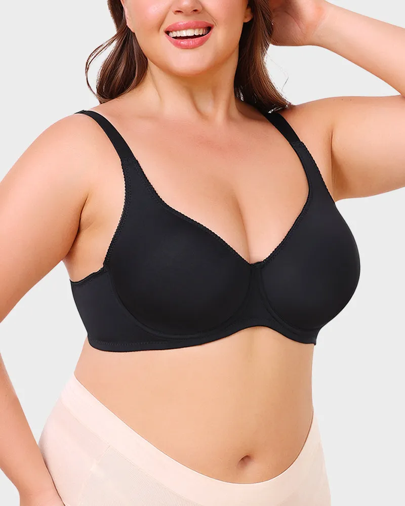 SheCurve®Comfort Everyday T-Shirt Bra-white