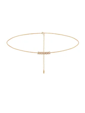 Single Strand Gold Plated Body Chain