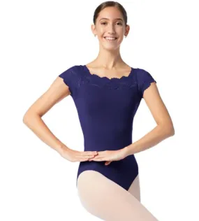 So Danca Adult Cap Sleeve Lace Leotard