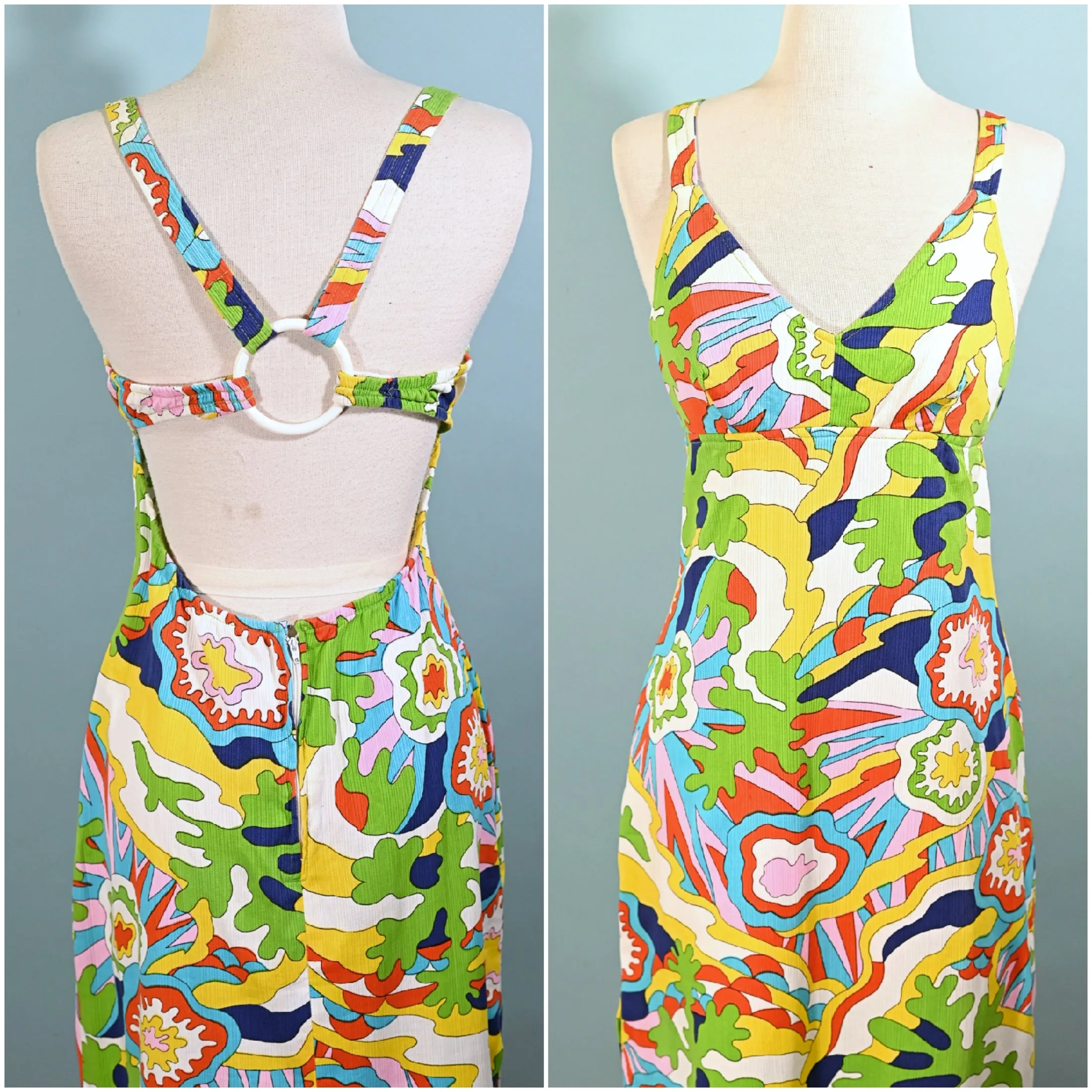 SOLD Vintage 60s Mod Psychedelic Max Dress, Jack Hartley Miami