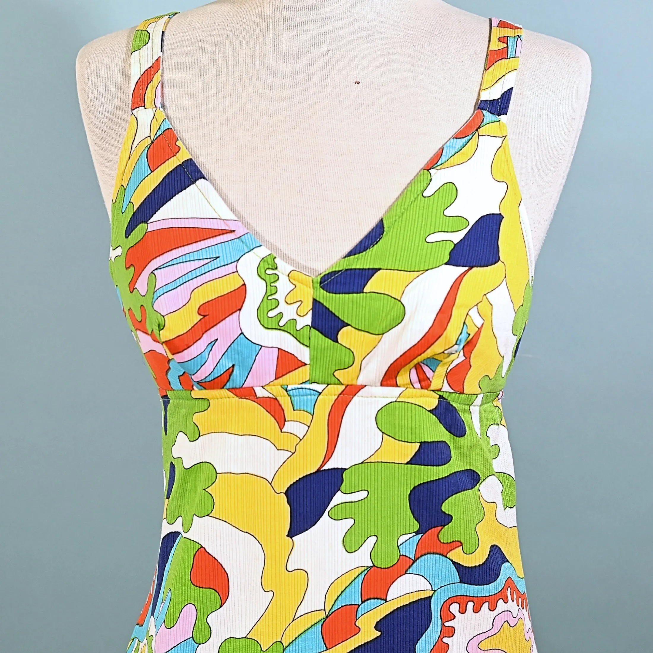 SOLD Vintage 60s Mod Psychedelic Max Dress, Jack Hartley Miami