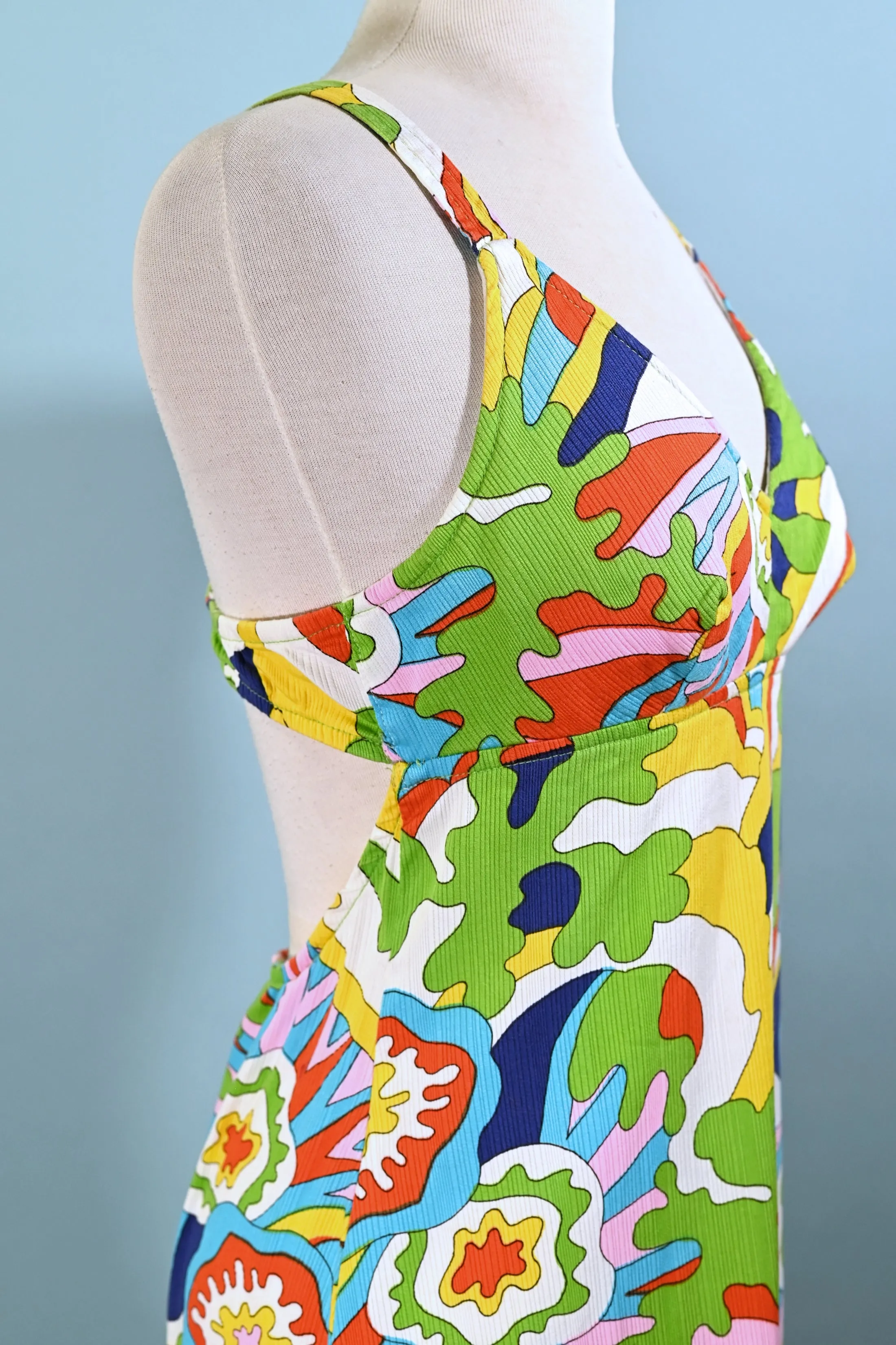 SOLD Vintage 60s Mod Psychedelic Max Dress, Jack Hartley Miami