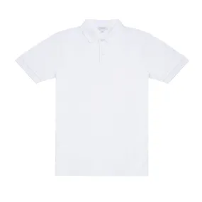 Sunspel Piqué Polo Shirt in White