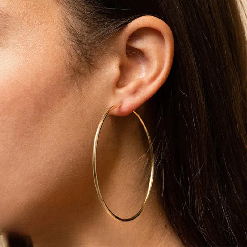 Thin Hoop Earring